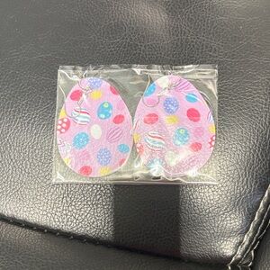 Pink Easter Egg Dangle Earrings